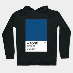 blue minimalist street style - A tone series Hoodie